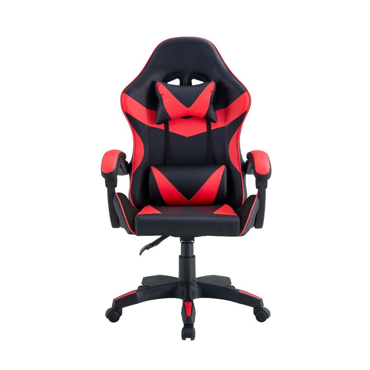 RTA DESIGN - Silla Gamer BMG-17 Negro y Rojo con Cómodo Espaldar y Rodachines