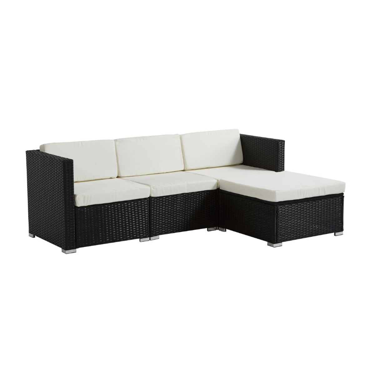 RTA DESIGN - Comedor de Exterior Milano  Negro y Blanco