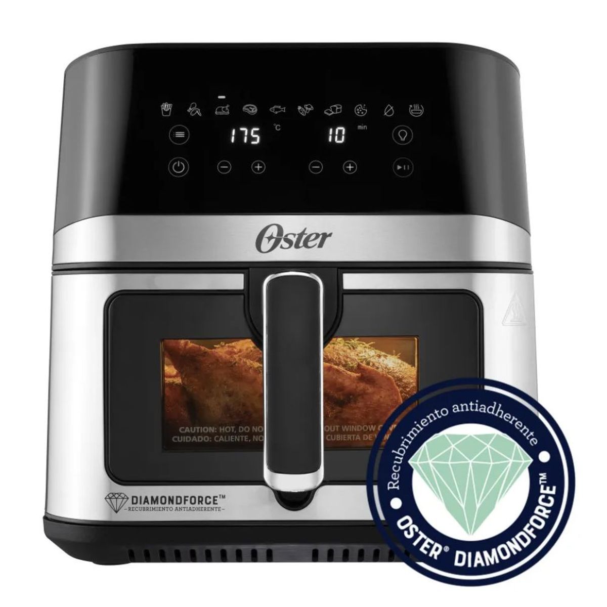 OSTER - Freidora OSTER 75 Litros Digital CKSTAF75WDSSDF Negro Gris