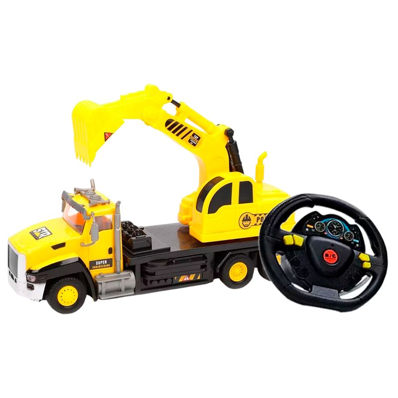 GENERICO - Carro Camión Constructor Retroexcavadora Rc Control Remoto