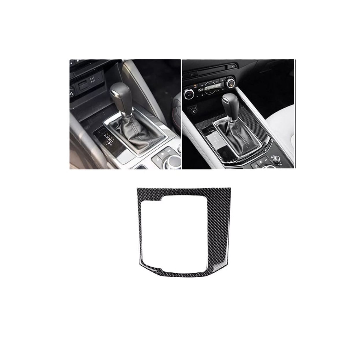MAZDA - accesorios mazda cx5 cubierta base palanca fibracarbon