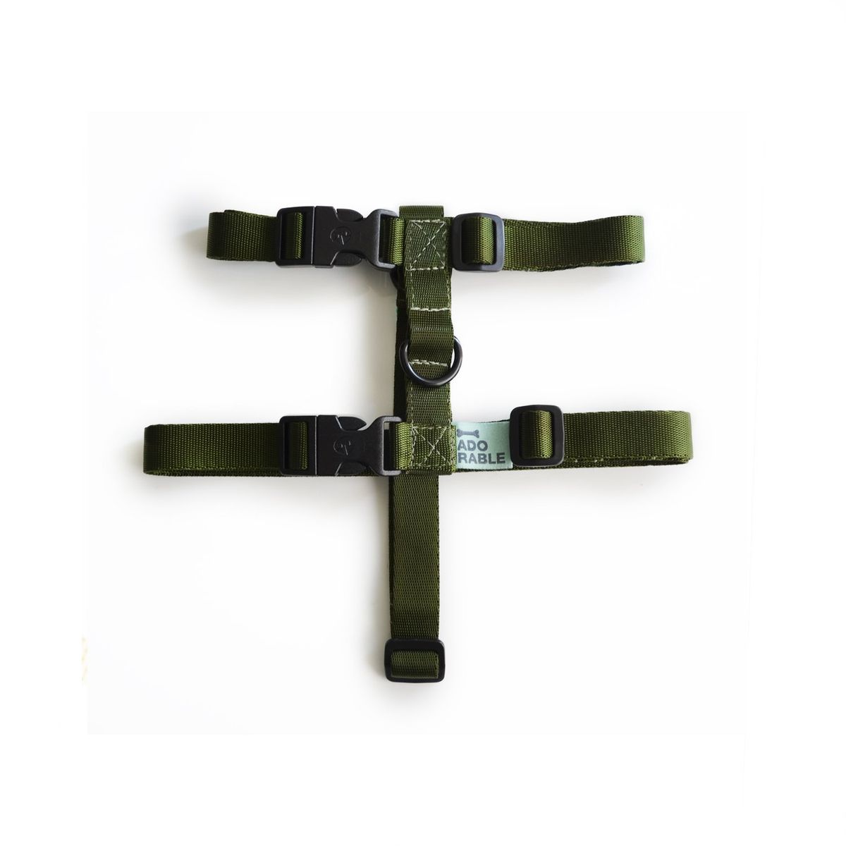WAWAW - Arnés para perro talla XS Unicolor Adorable Verde Militar