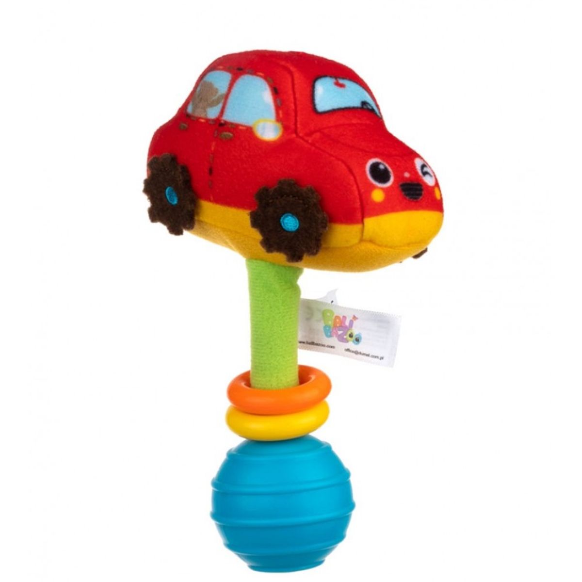 JUGANDO Y EDUCANDO - Juguete Bebe Peluche Carro Sensorial Estimulación sonajero