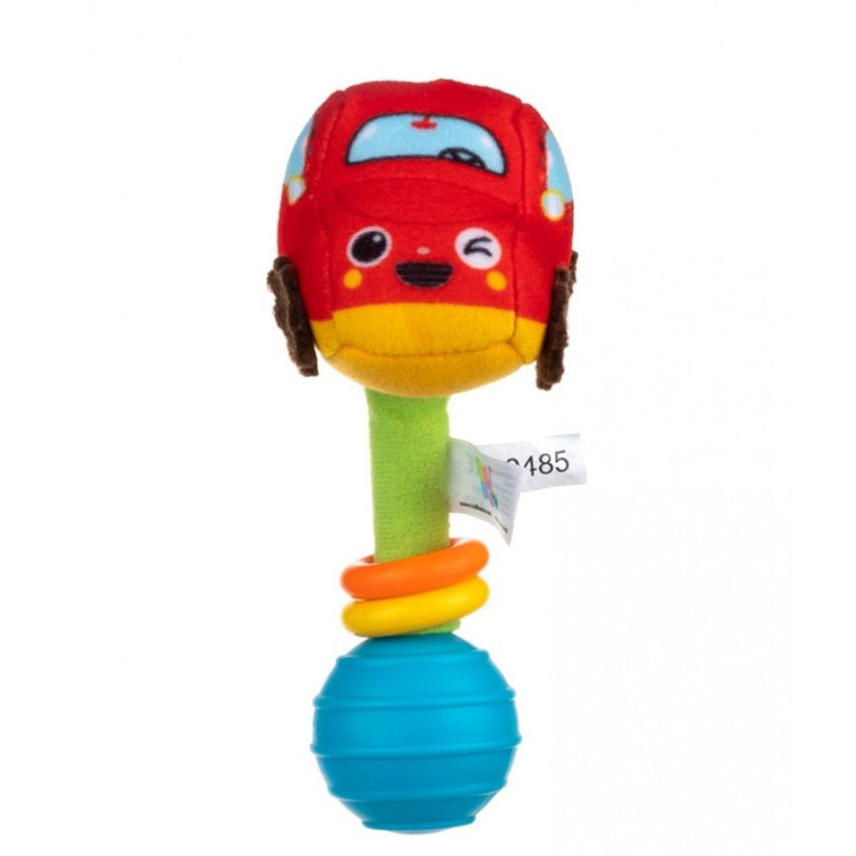 JUGANDO Y EDUCANDO - Juguete Bebe Peluche Carro Sensorial Estimulación sonajero