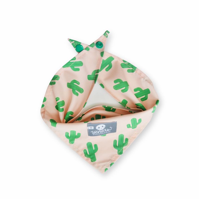 WAWAW - Pañoleta para perro talla XL Sub Marfil Cactus