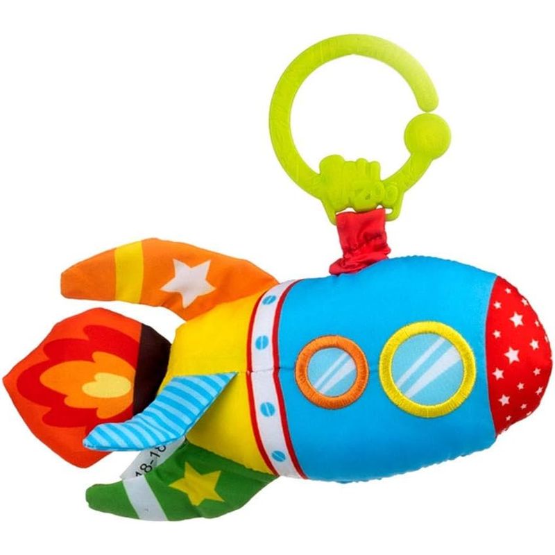 JUGANDO Y EDUCANDO - Juguete Bebé Didáctico Cohete Espacial Musical Y Sensorial