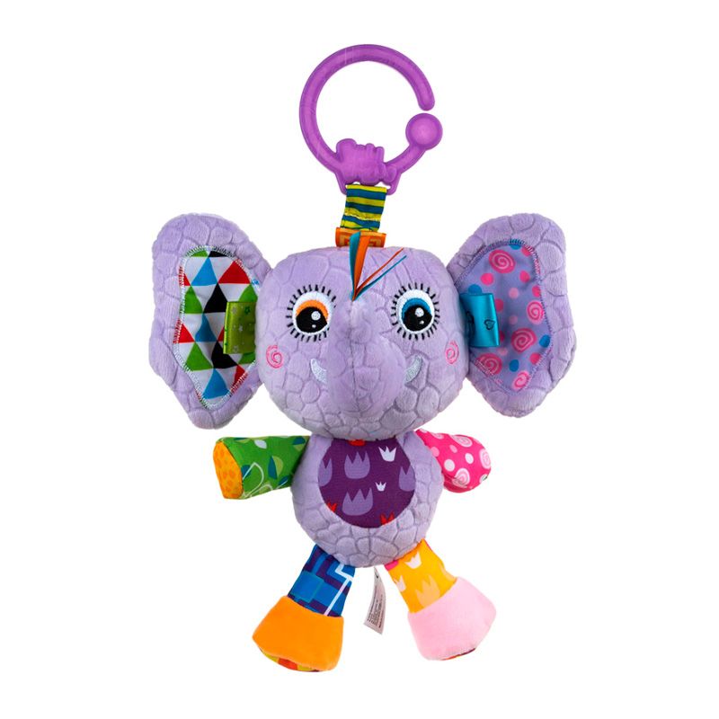 JUGANDO Y EDUCANDO - Juguete Bebé Didáctico Elefante Sensorial Con Texturas