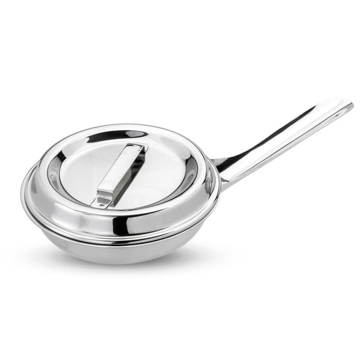 CHEF MASTER - Sartén Acero Quirúrgico 1810 con Tapa Cocina Gourmet Prof