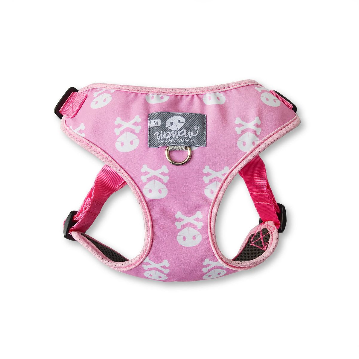 WAWAW - Pechera S rosa calaveras blancas