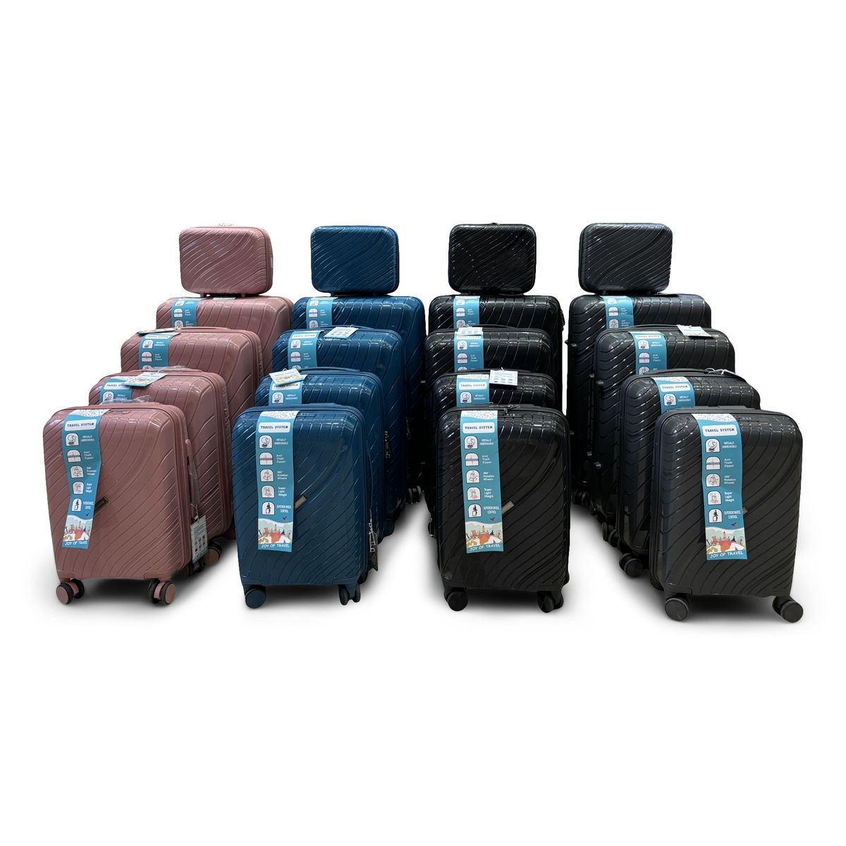 TRAVEL SYSTEM - Combo de Maletas de Viaje Travel System 5 Tamaños Seguro TSA