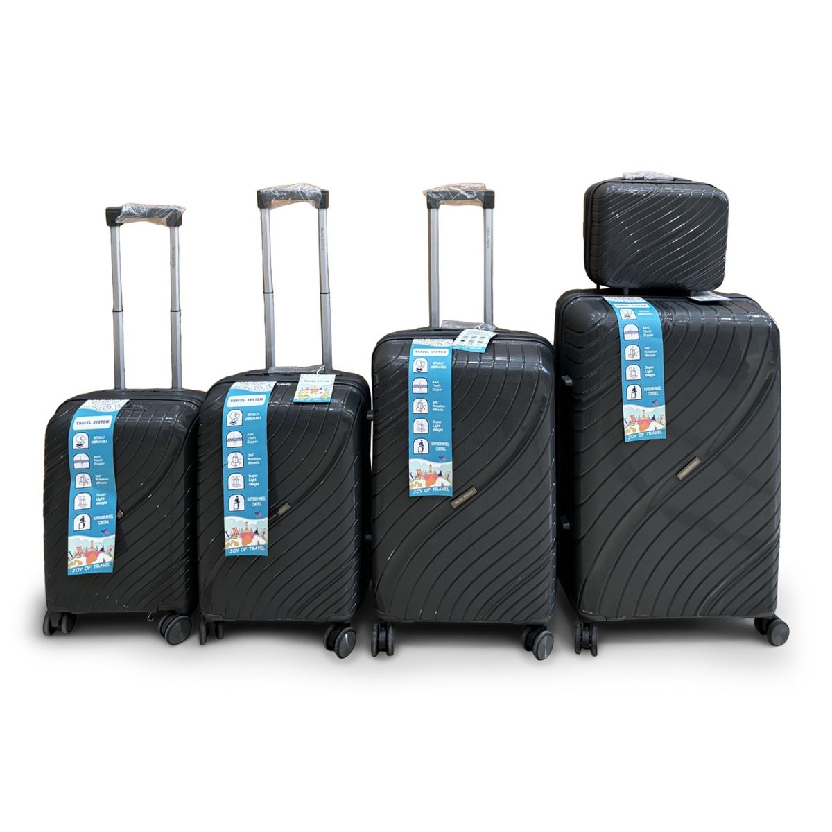 TRAVEL SYSTEM - Combo de Maletas de Viaje Travel System 5 Tamaños Seguro TSA