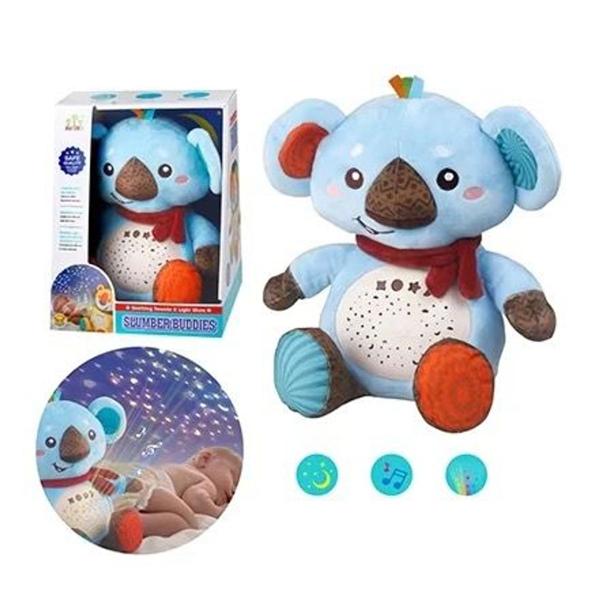 LANZURY IMPORTACIONES - Proyector de luz - juguete de peluche Musical- KOALA