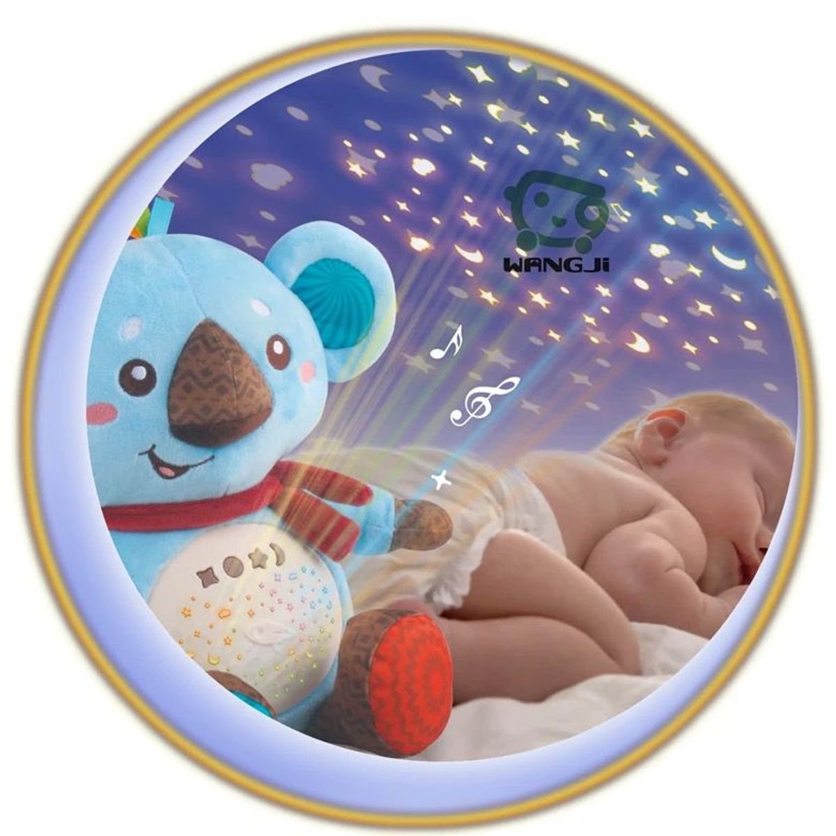 LANZURY IMPORTACIONES - Proyector de luz - juguete de peluche Musical- KOALA