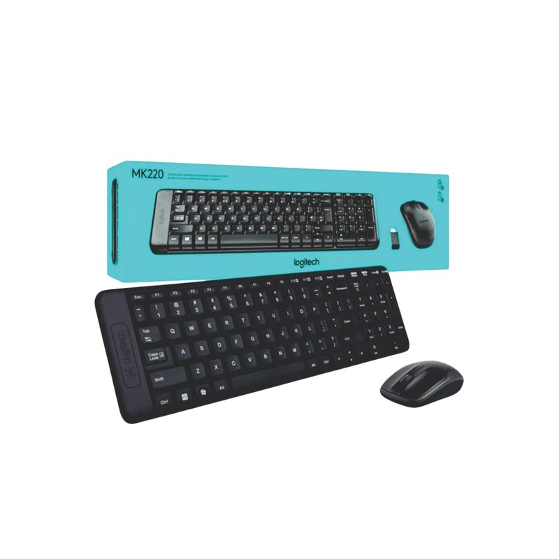 LOGITECH - Combo Teclado y Mouse Inalambrico Logitech MK220