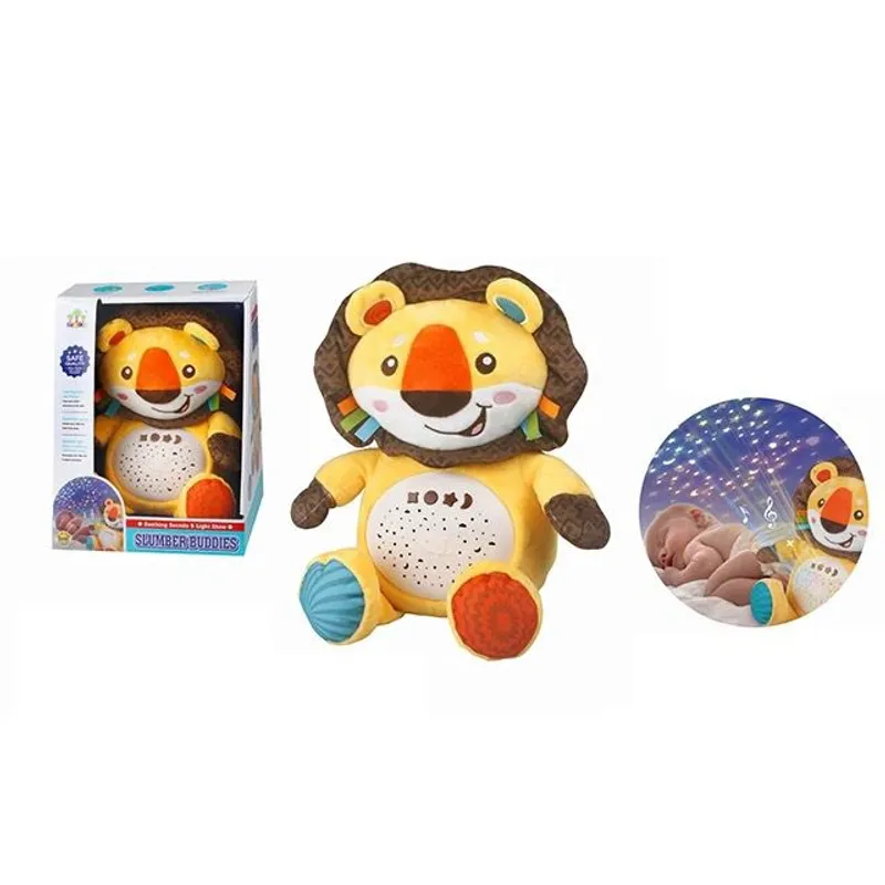 LANZURY IMPORTACIONES - Proyector de luz - juguete de peluche Musical- LEOM