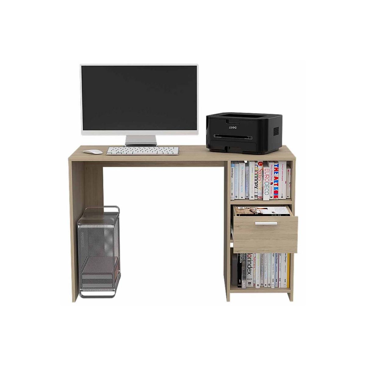 RTA DESIGN - Escritorio budapest beige con un cajón archivador