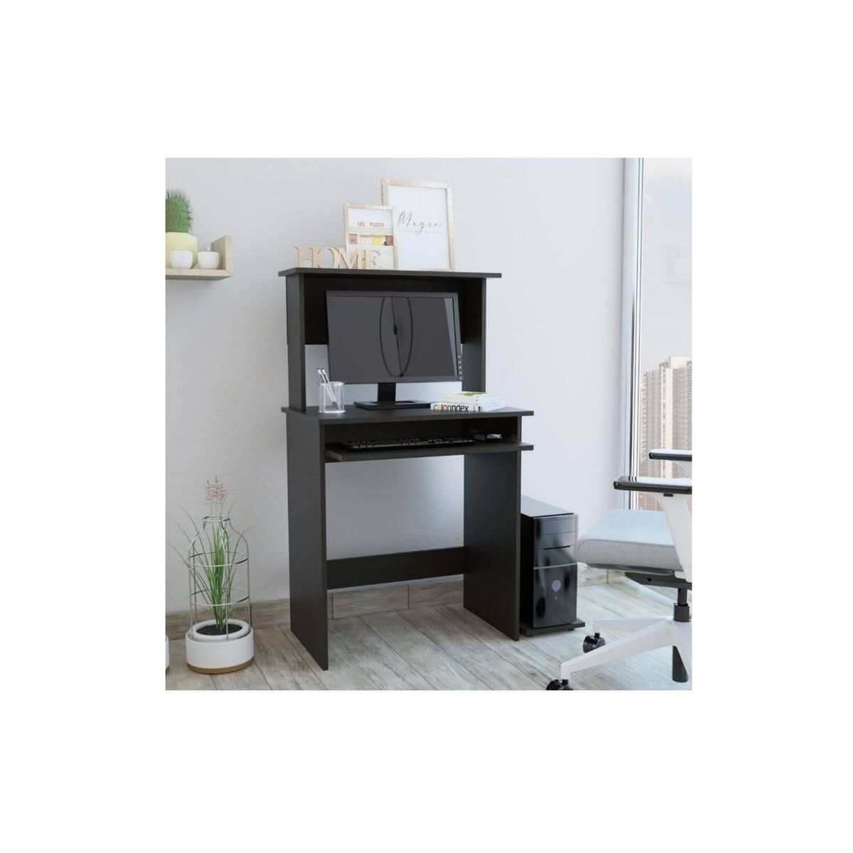 RTA DESIGN - Centro de cómputo color wengue