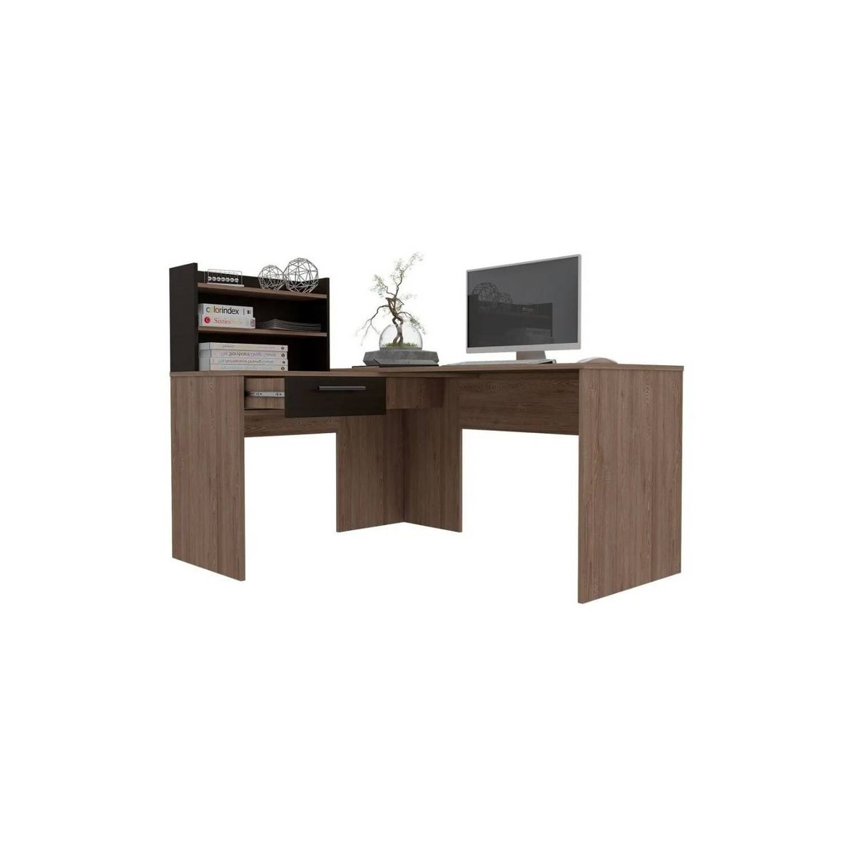 RTA DESIGN - Escritorio en l bilbao miel y wengue