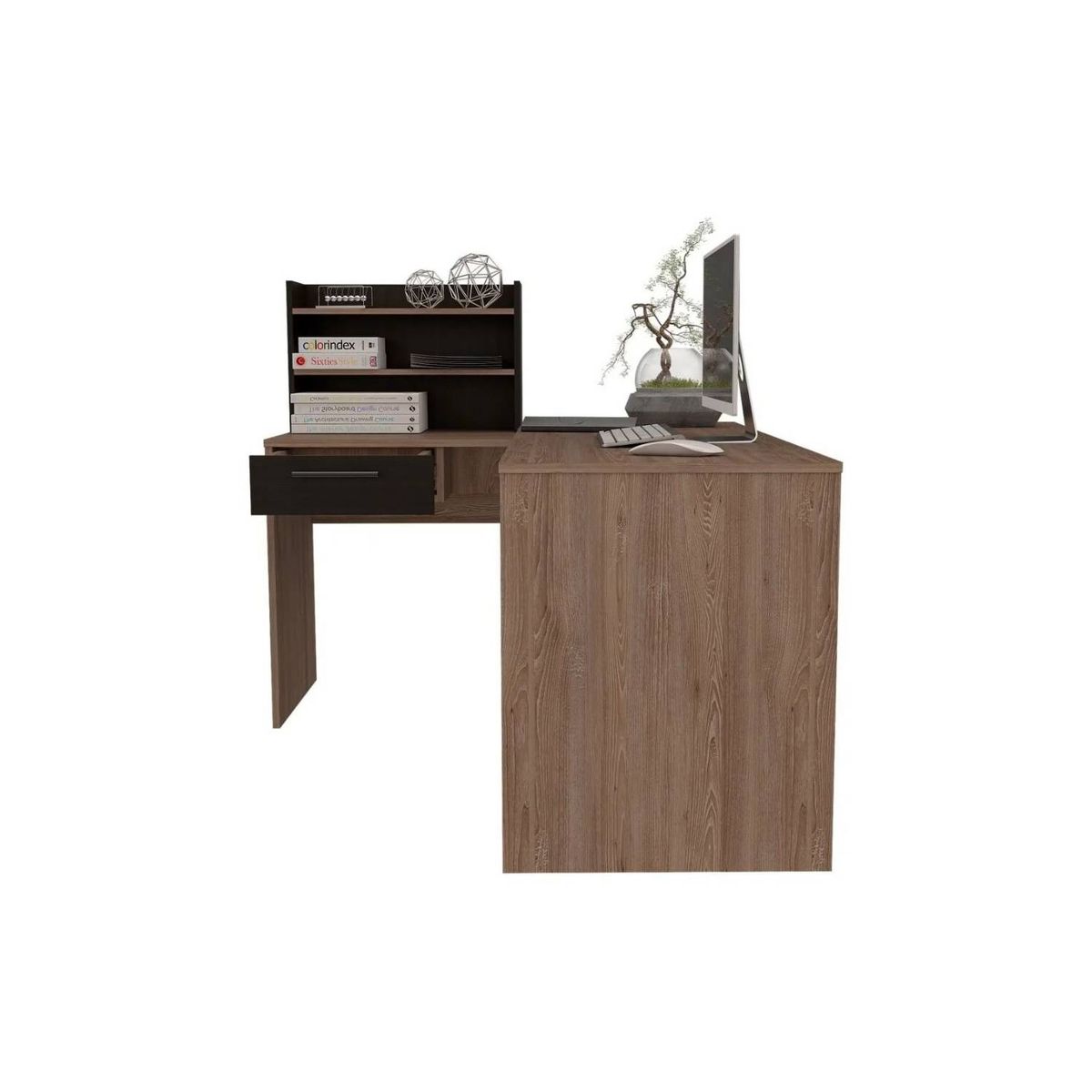 RTA DESIGN - Escritorio en l bilbao miel y wengue