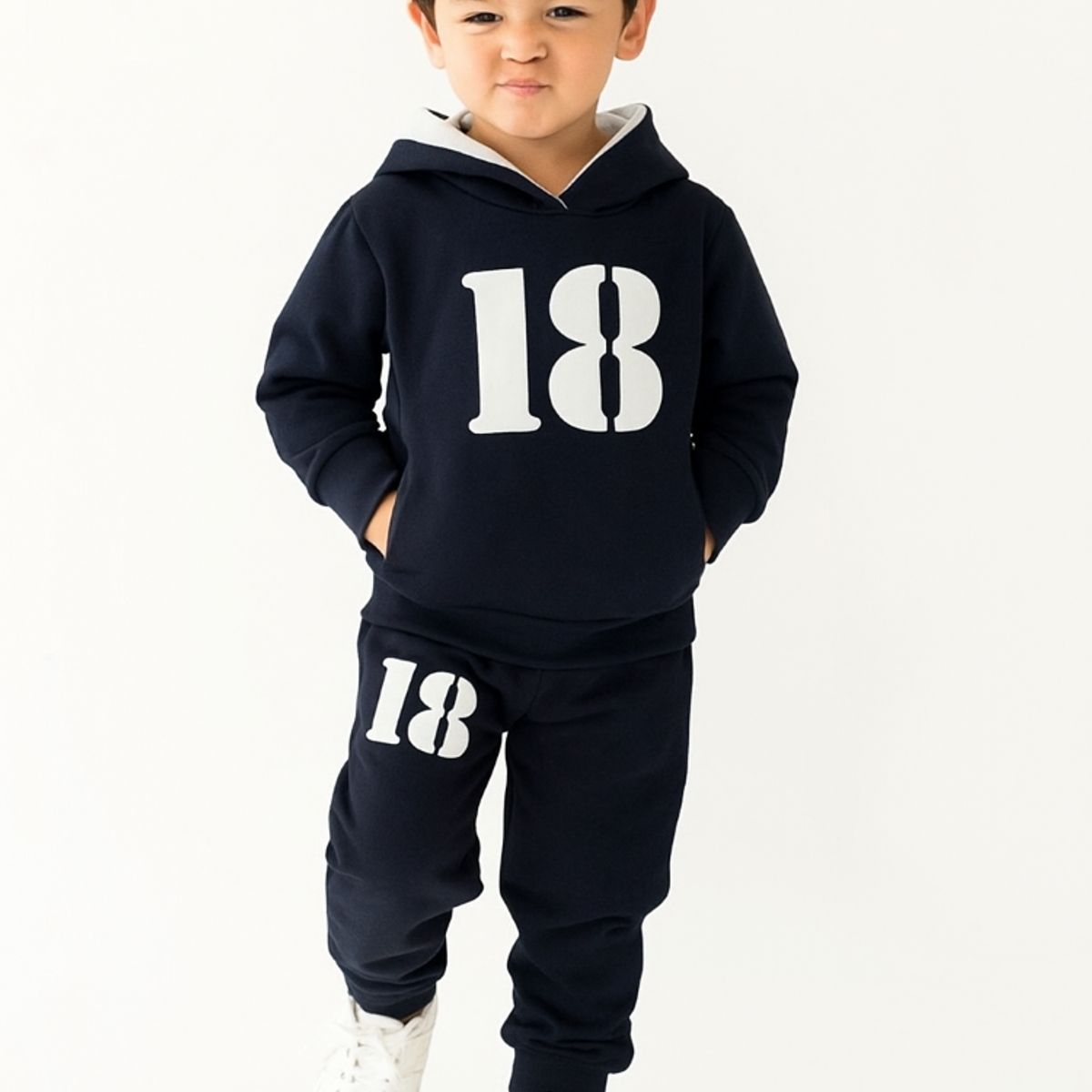 URBAN PLUS - conjunto sudadera buzo y pantalon 18 azul osc