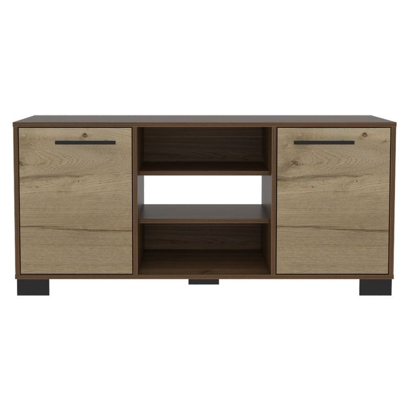 RTA DESIGN - Mesa Para Tv Marsel Castaño y Café Claro con Dos Puertas