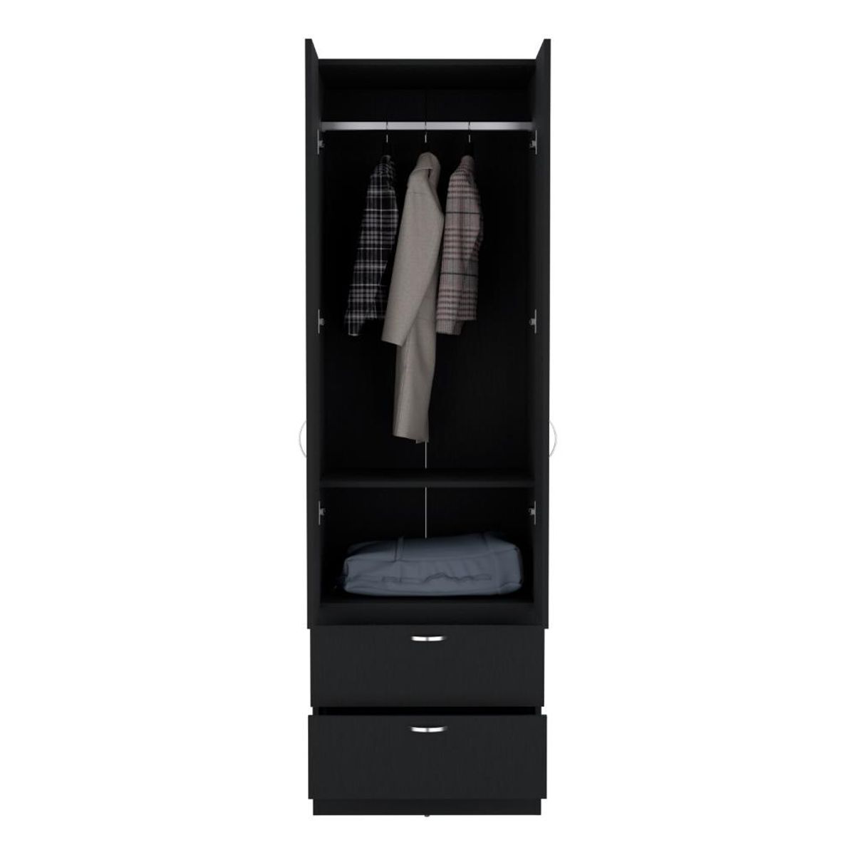 RTA DESIGN - Closet Agata Wengue con dos puertas y dos cajones ZF