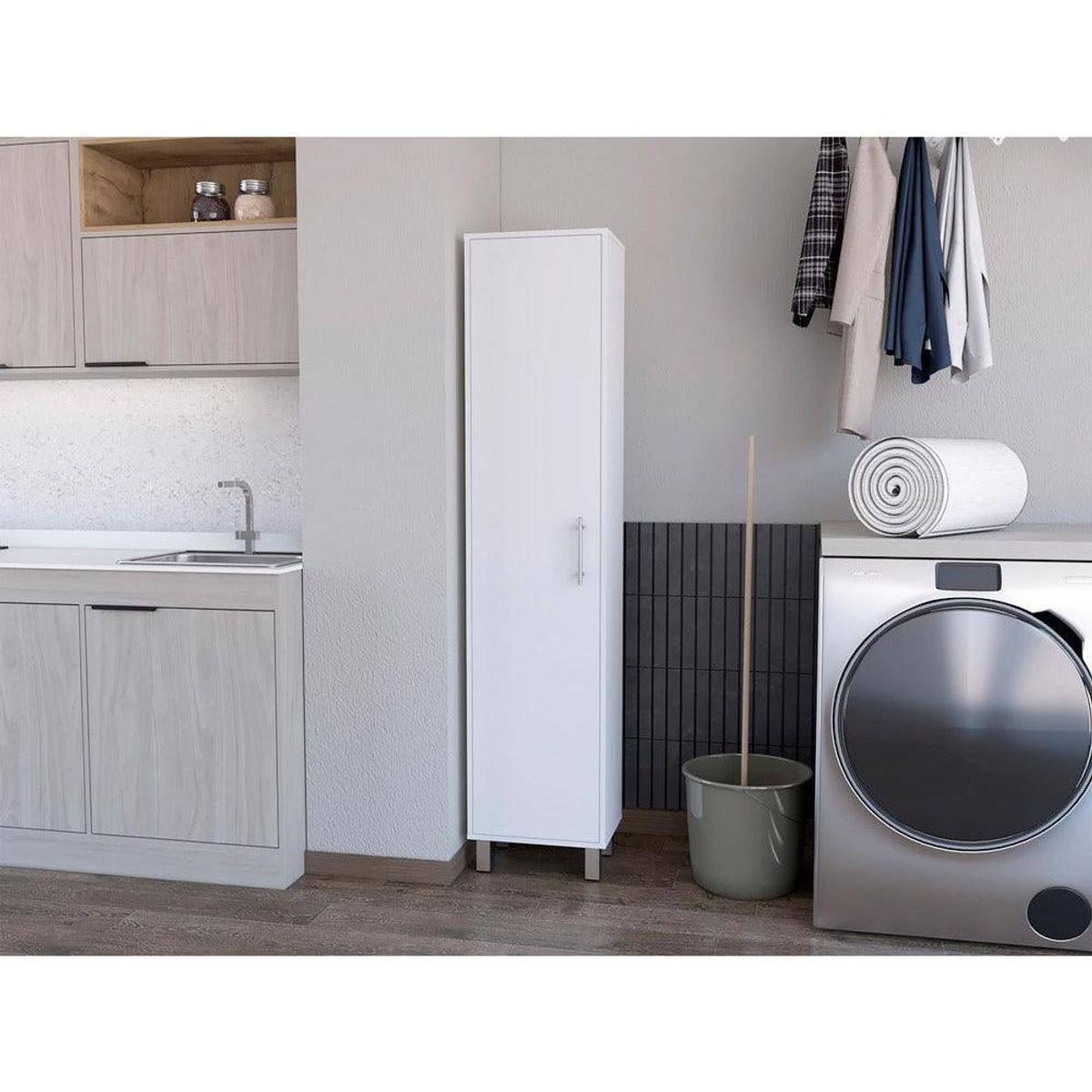 RTA DESIGN - Mueble de Aseo Jalisco Blanco Para Almacenar articulos de Aseo