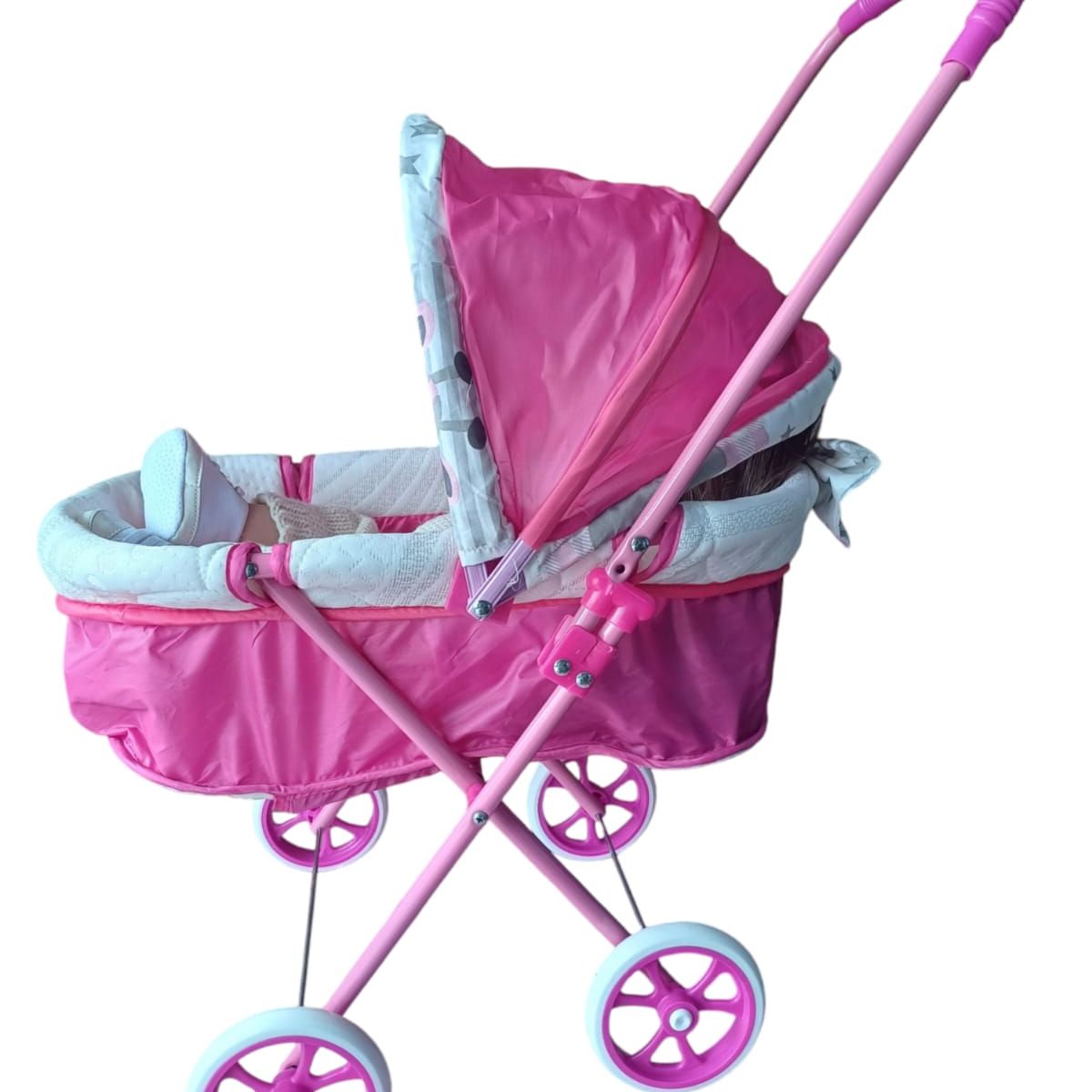 GENERICO - Coche Para Muñeca Cuna Moises Plegable