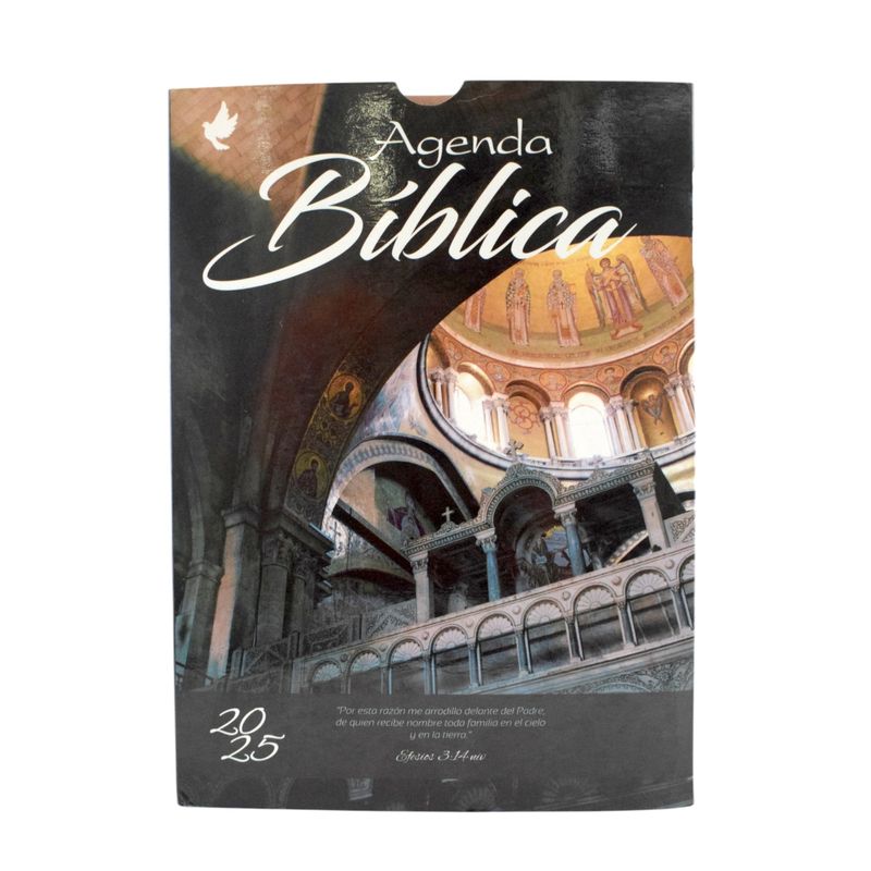 SCRIBE - Agenda Bíblica 2025 Canto Plateado, Color Canela