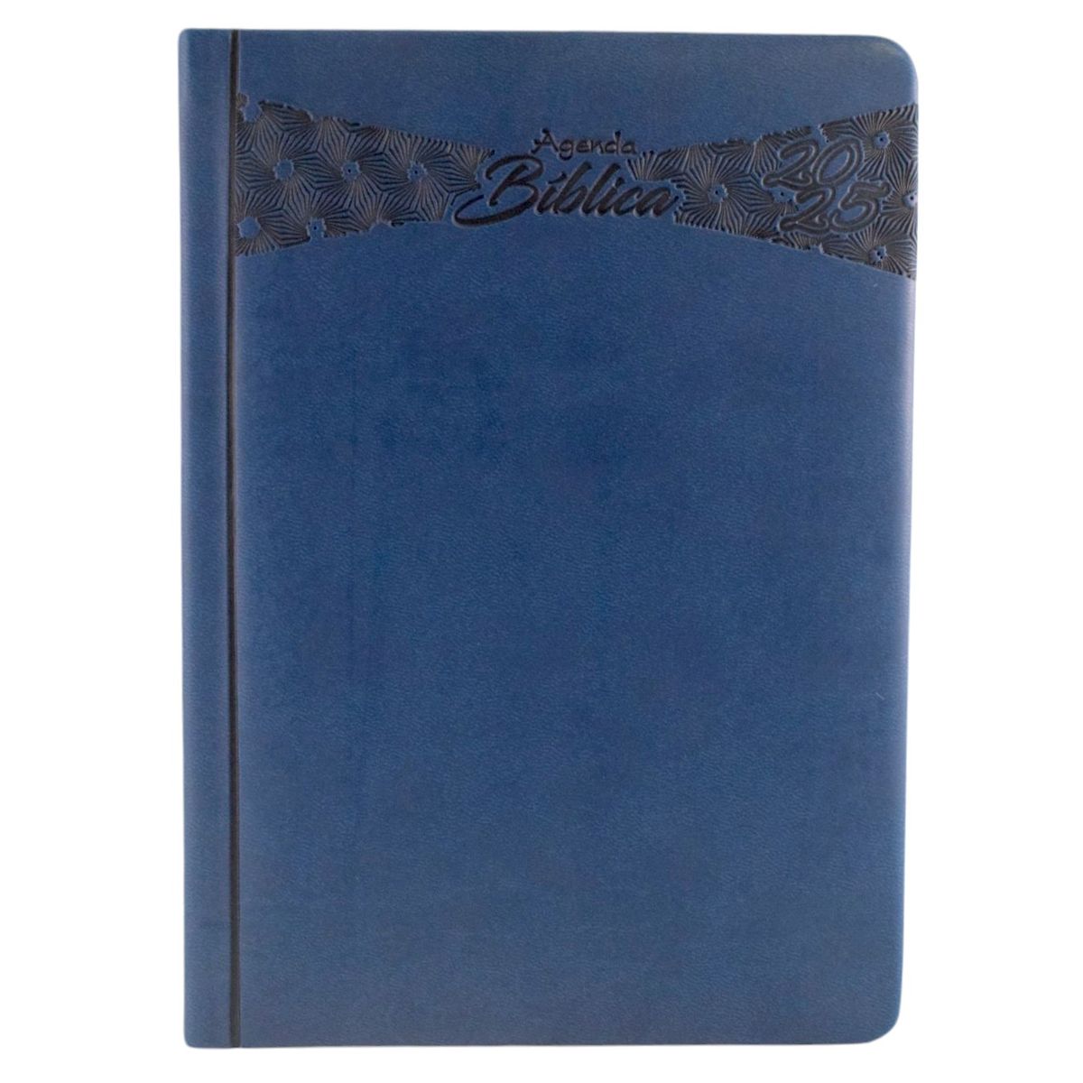 SCRIBE - Agenda Bíblica 2025 Canto Plateado, Color Azul Oscuro