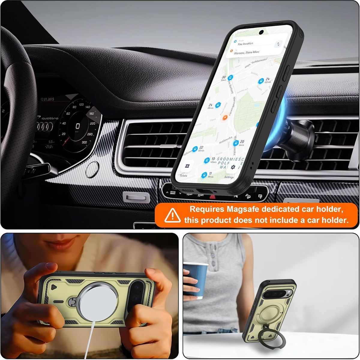 GENERICO - Funda antichock spartan Magnético Compatible Google Pixel 9 Pro Xl