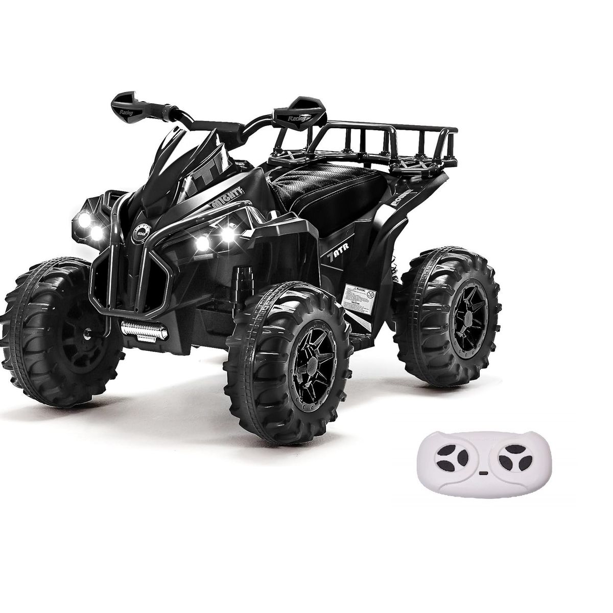 GENERICO - Moto CuatriMoto Batería Eléctrica Niño Negro Control