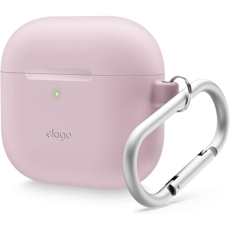 ELAGO - ELAGO Estuche Compatible Airpods 4 De Silicona Con Arnés Lavanda