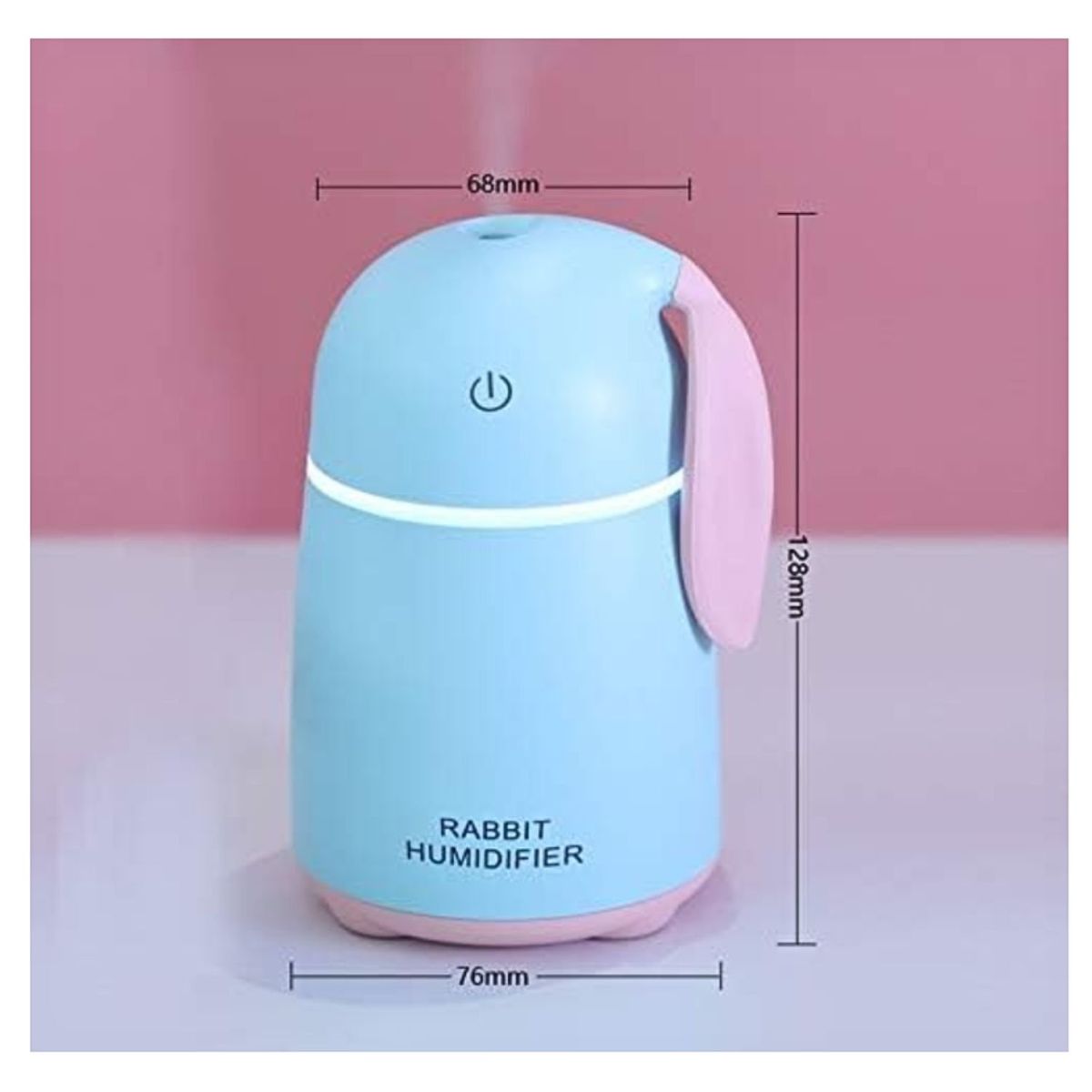 ONE PIXEL - Humidificador y Difusor de Aromas Color Azul con Orejas de Conejo