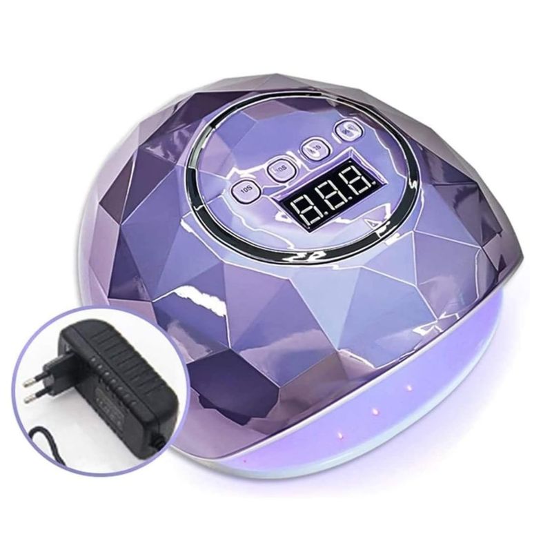 ONE PIXEL - Lámpara Secadora de Uñas UV LED Temporizador Ajustable 86W