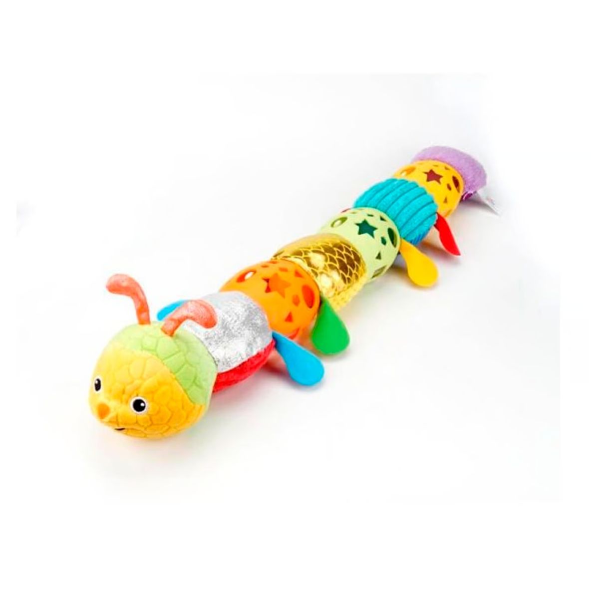 JUGANDO Y EDUCANDO - Juguete Bebé Didáctico Oruga Sensorial Estimulación