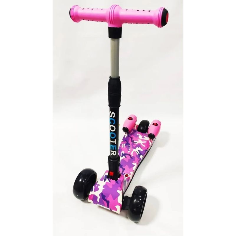 HOME - Scooter para Niños y Niñas con Luces y Bluetooth - ROSADA