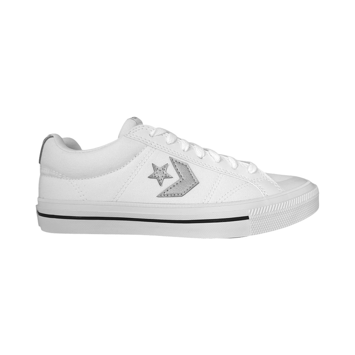 CONVERSE - Tenis Converse Sport Casual Unisex-Blanco/Gris