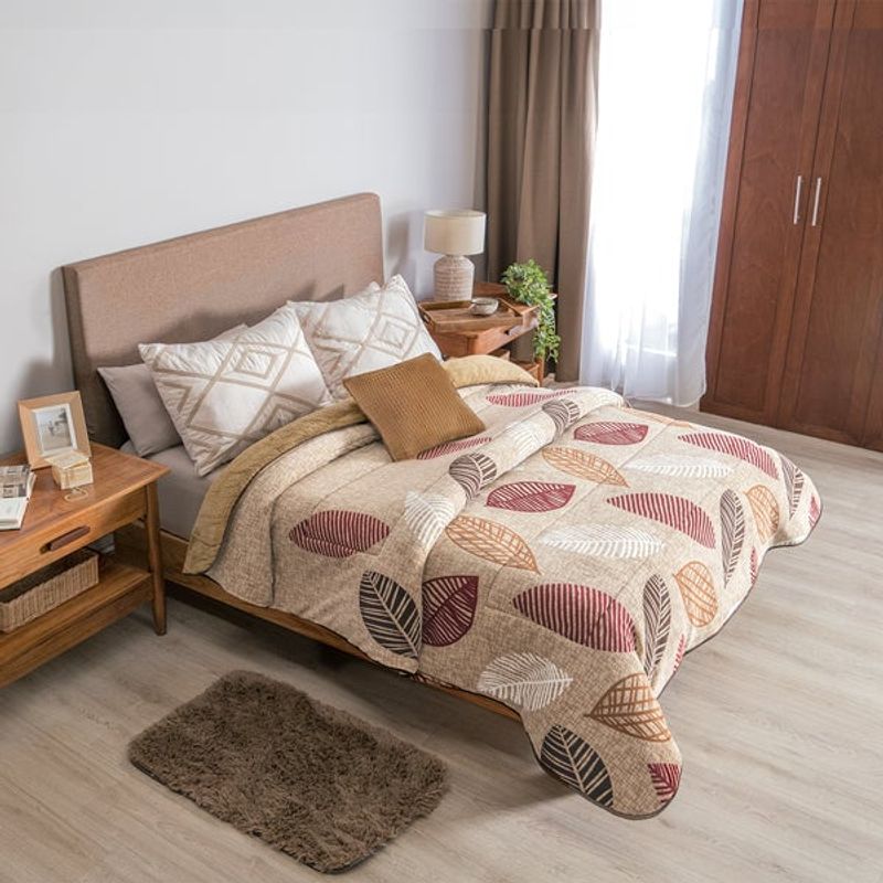 VIANNEY - Vianney Cobija Invernal Hojarasca QUEEN SIZE-DOBLE XL