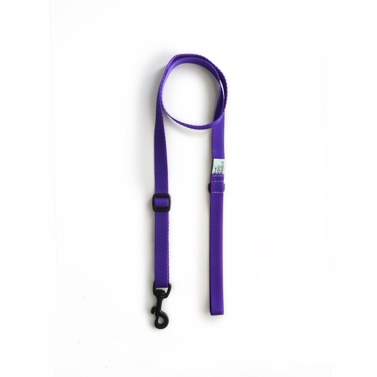 WAWAW - Traílla para perro talla 16mm sencilla unicolor adorable morado 2