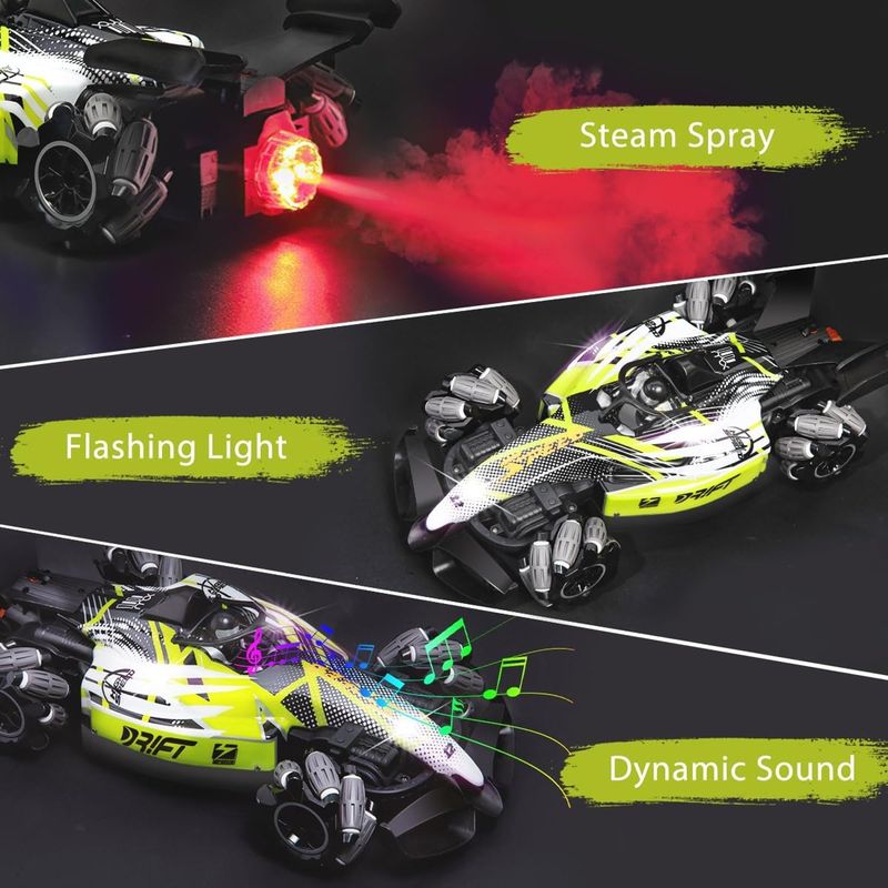 HOME - Carro Formula 1 Luces Led Humo 4x4 Control Remoto y Manilla
