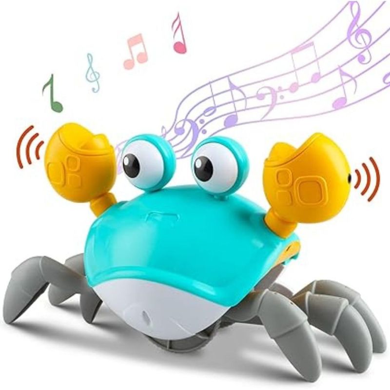 MUNDO BEBE - Juguete De Cangrejo Recargable Interactivo Musical Camina