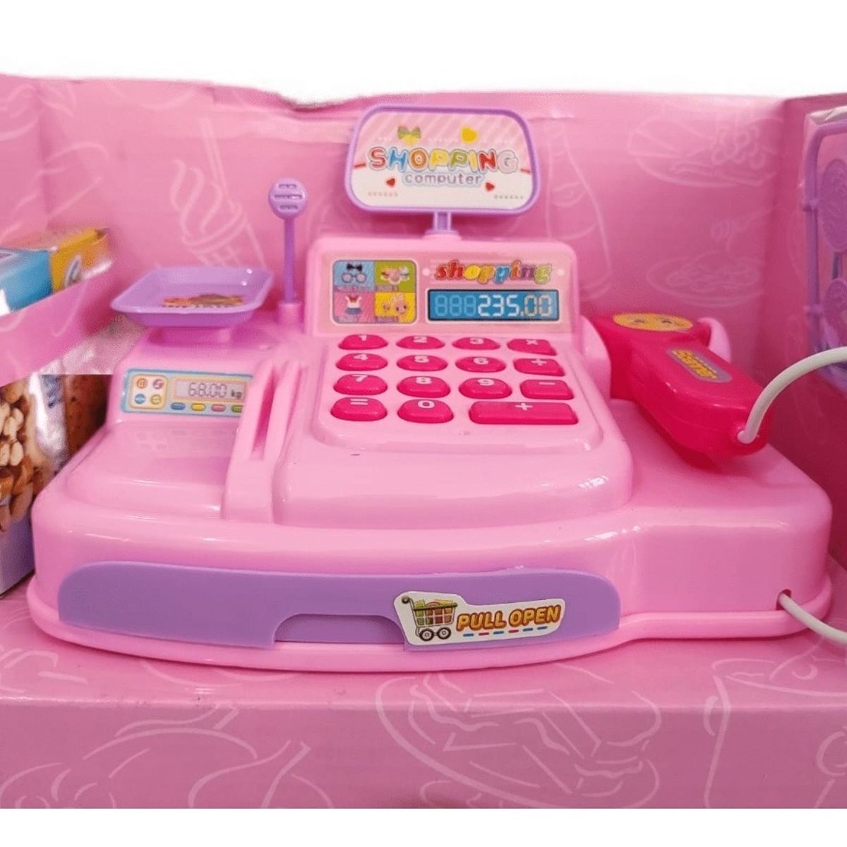 GENERICO - Juguete Niñas Caja Registradora Calculadora Real Escáner