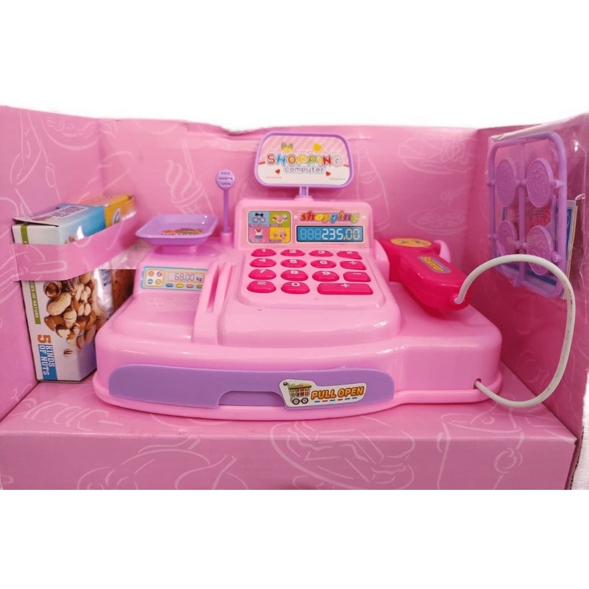 GENERICO - Juguete Niñas Caja Registradora Calculadora Real Escáner