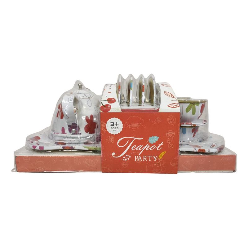 GENERICO - Set Juego De Te Decorativo Niños 15 Piezas Diseño Flores