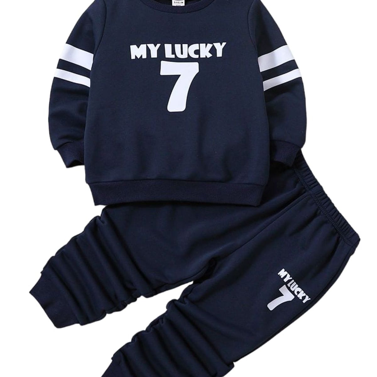 URBAN PLUS - conjunto niño buzo y pantalon 7 azul sudadera