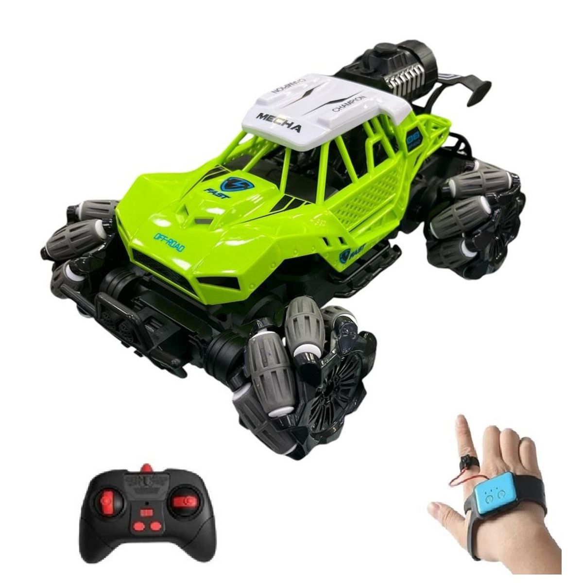 HOME - Carro Jeep Todo Terreno 4X4 Luces Led Humo Turbina y Sonidos