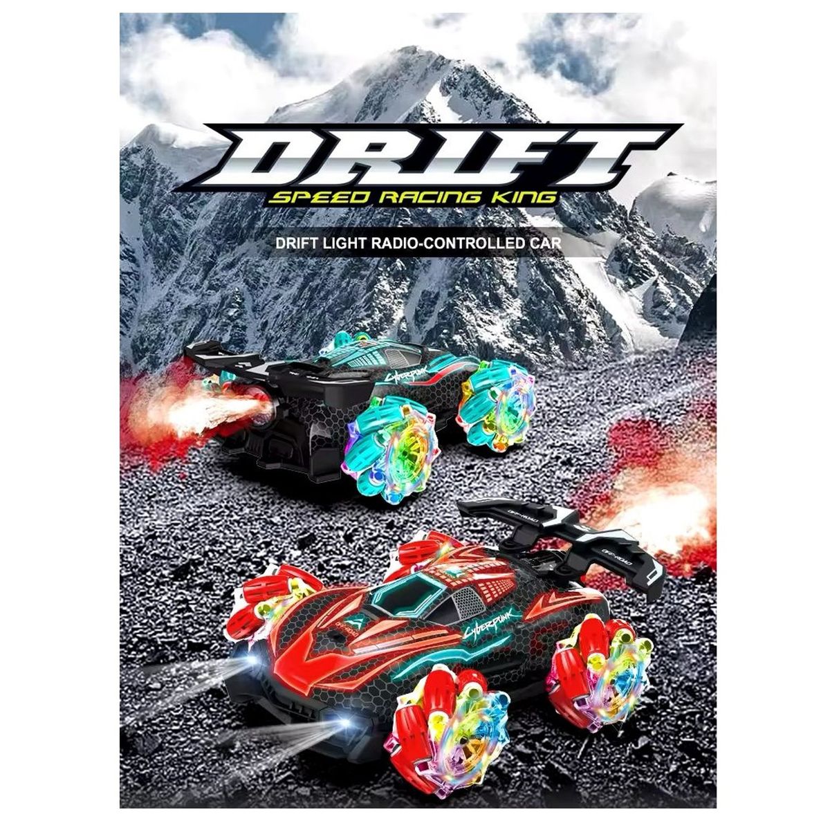 HOME - Carro Stunt Pequeño Acróbata Luces Humo Turbina Sonidos