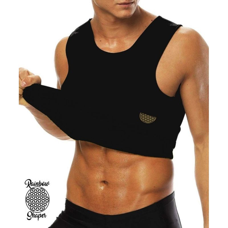 RAINBOW SHAPER - Faja Termica Reductora Hombre Chaleco Gimnasio Adelgazante Sauna