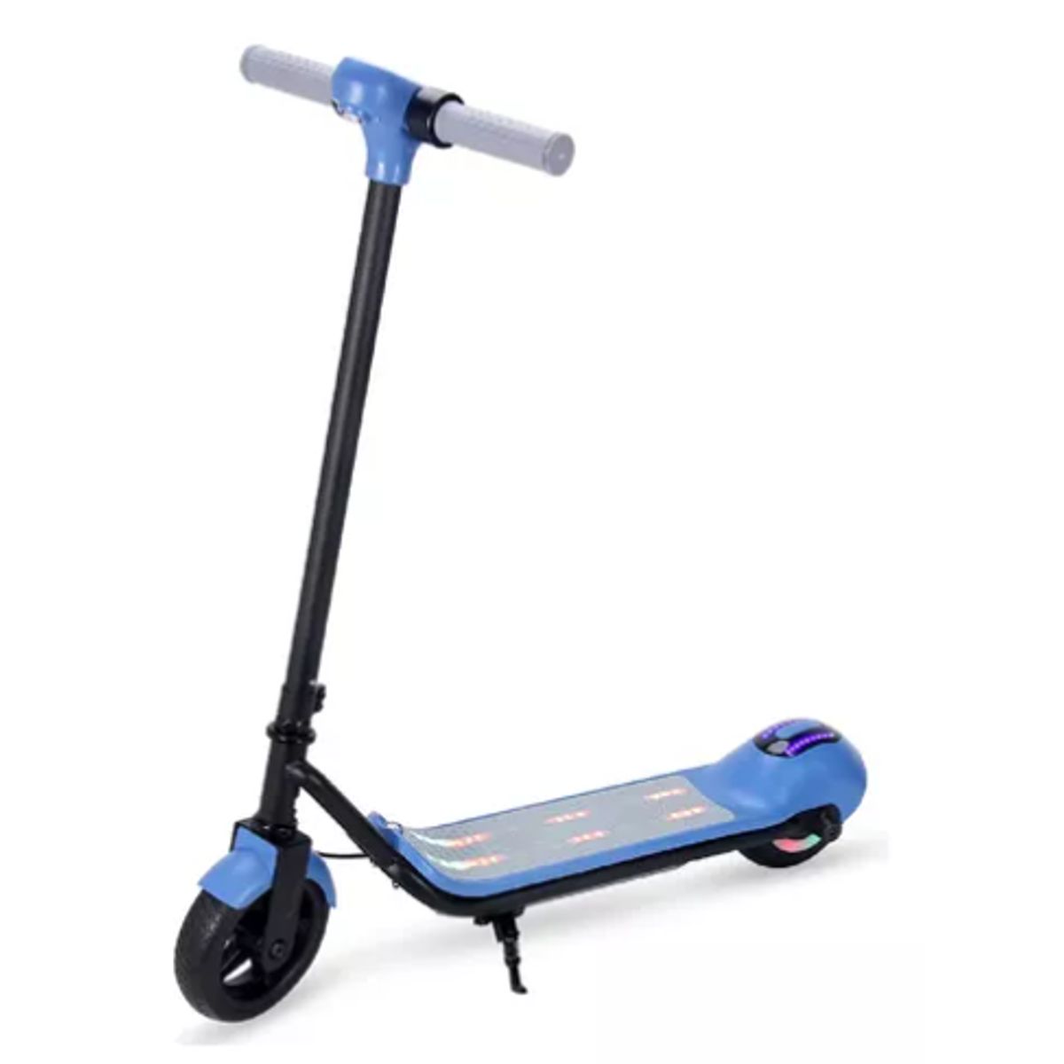 INNOVA - Patineta Eléctrica Niños Monopatín Scooter Luz Sonido Azul